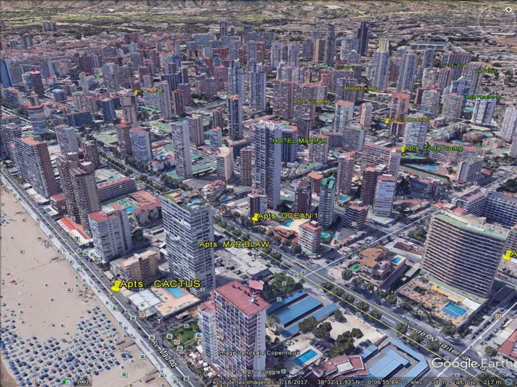 Disponible En Abril-Wifi-3Hab, 6 Pers, -Piscina, Aire Acondi-Parking Opcionable Extra Apartment Benidorm Bagian luar foto